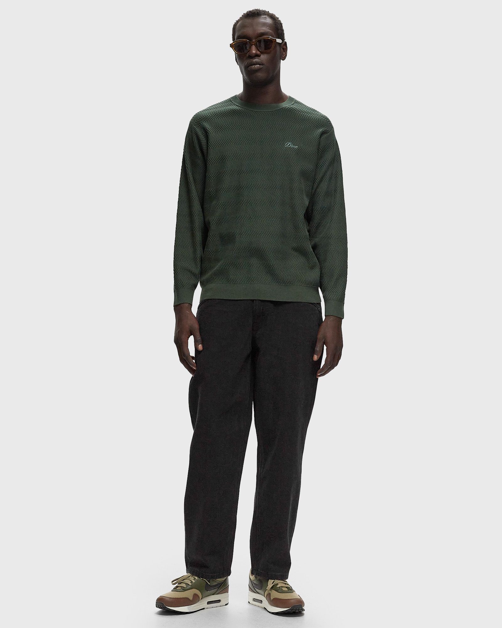 Dime MTL Wave Cable Knit Green | BSTN Store