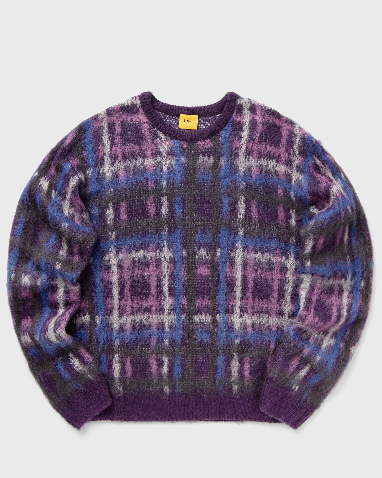 Plaid Mohair Knit