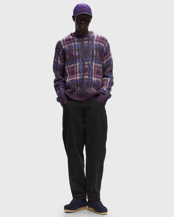 Plaid Mohair Knit