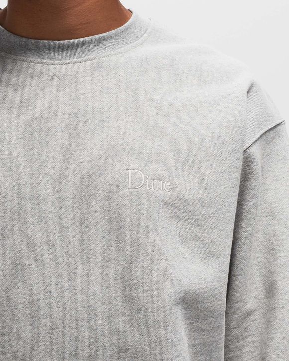 Dime MTL Classic Small Logo Crewneck Grey | BSTN Store