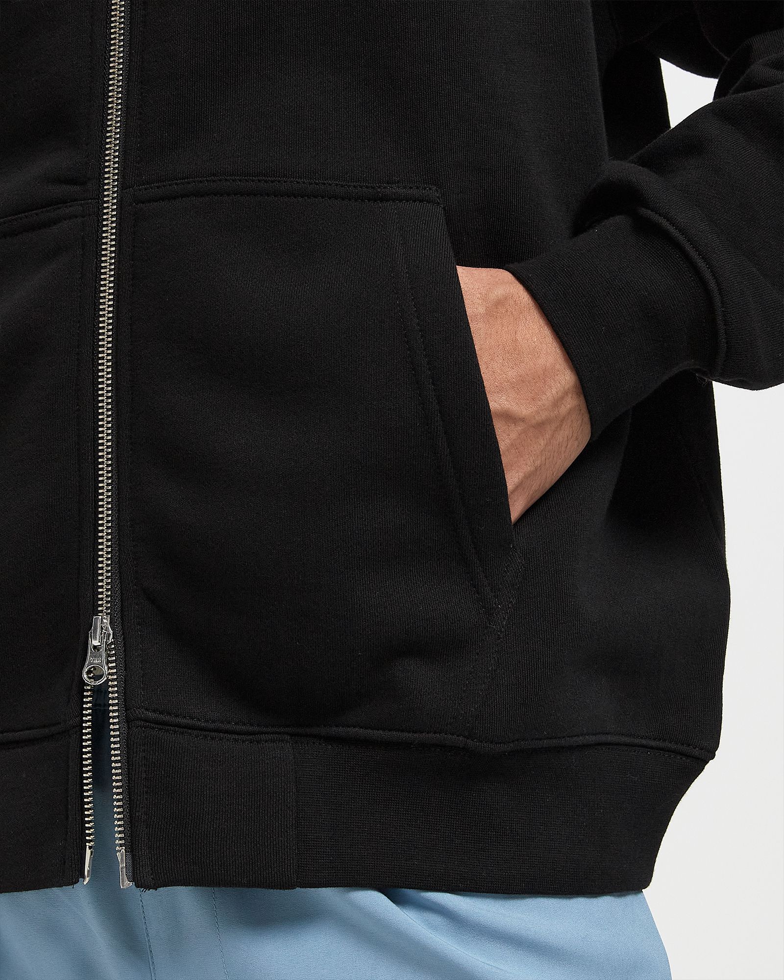 Cursive Small Logo Zip Hoodie