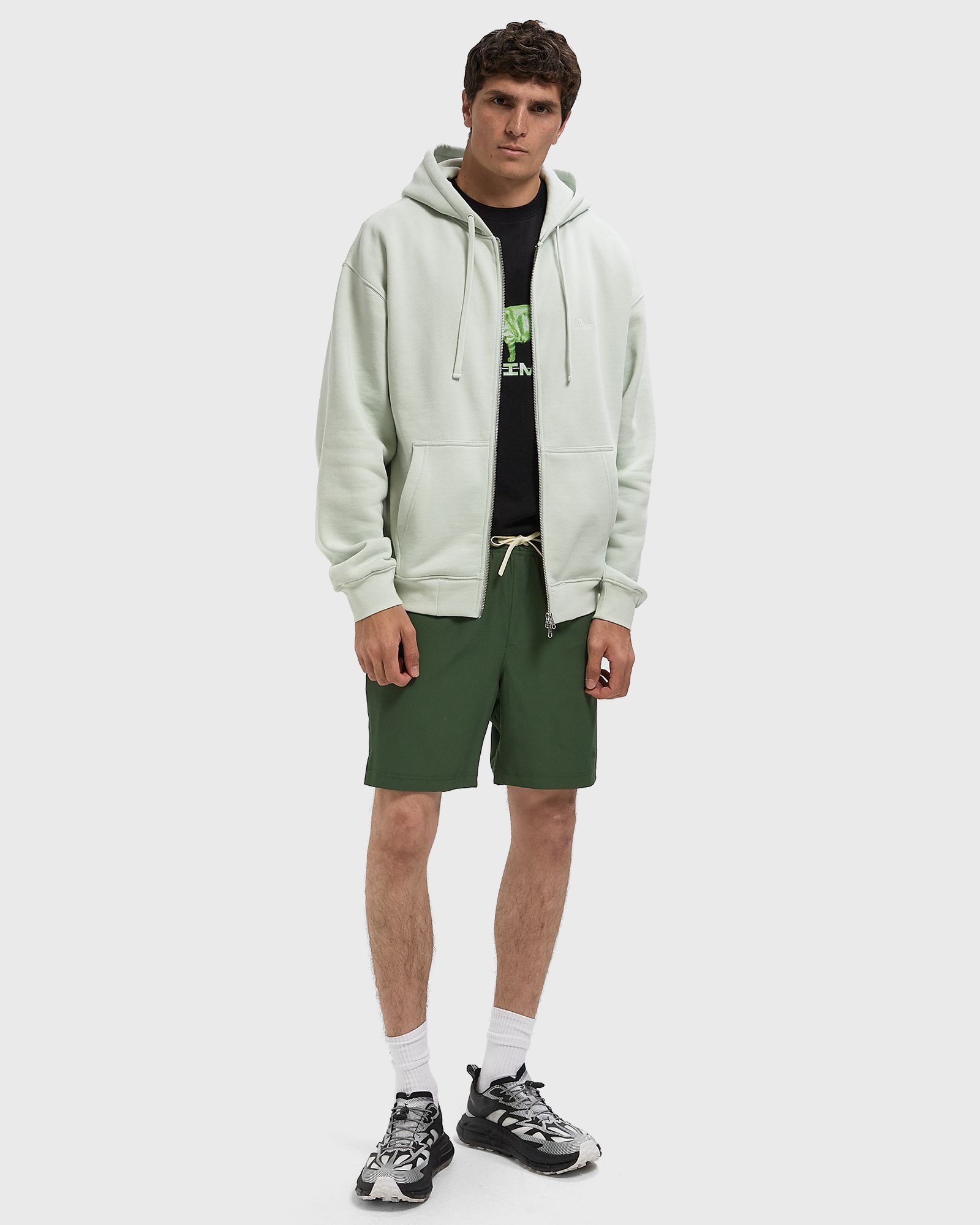 Cursive Small Logo Zip Hoodie