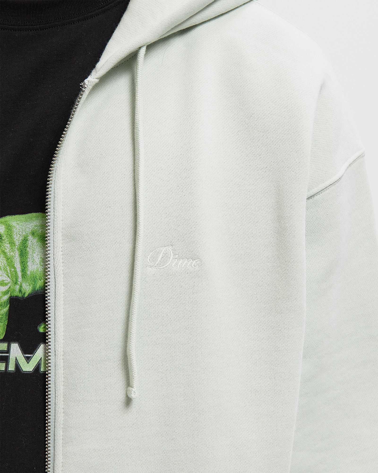 Cursive Small Logo Zip Hoodie