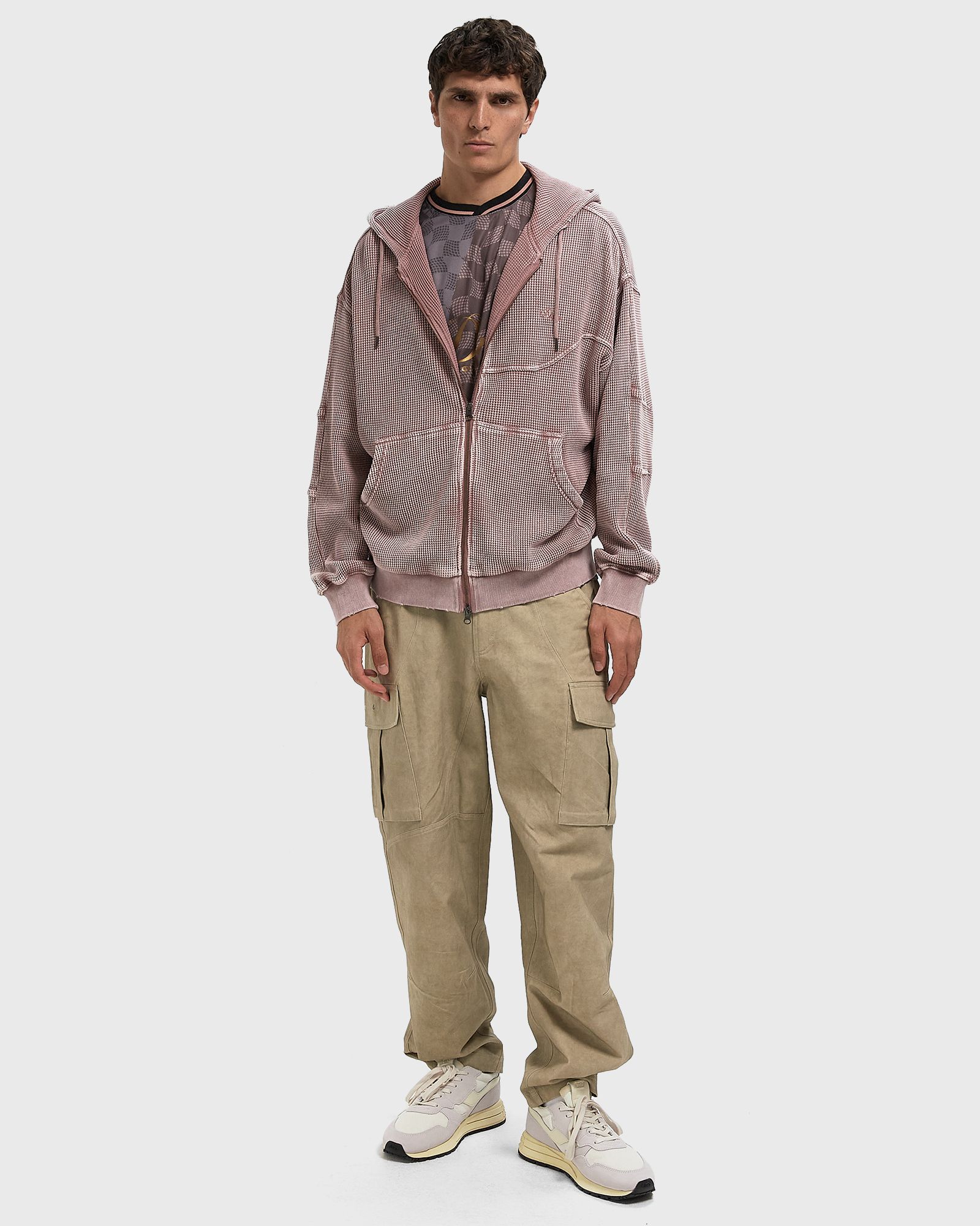 Premium Waffle Zip Hoodie