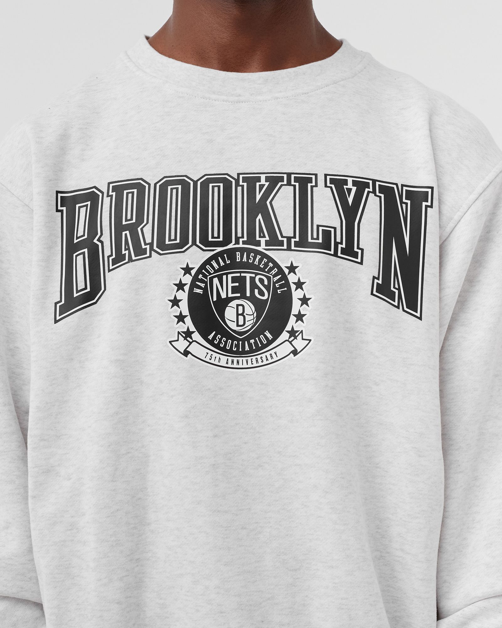 Brooklyn Nets Courtside NBA Fleece Crew Sweatshirt