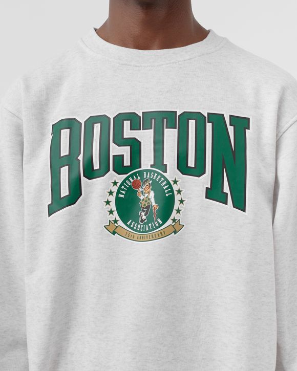 Nike Boston Celtics Courtside NBA Fleece Crew Sweatshirt Black - BIRCH  HEATHER