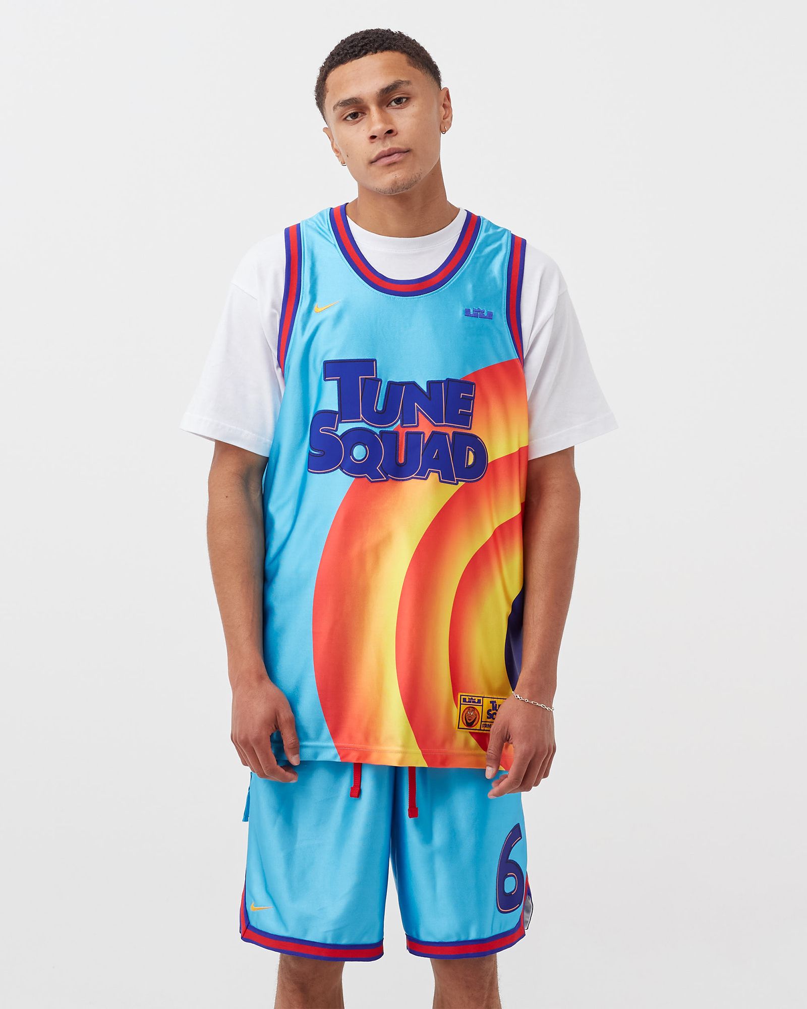 トップス Nike Space Jam Lebron Tune Squad XL XXL Nike LeBron x Space Jam Tune Squad Jersey Light Blue Fury