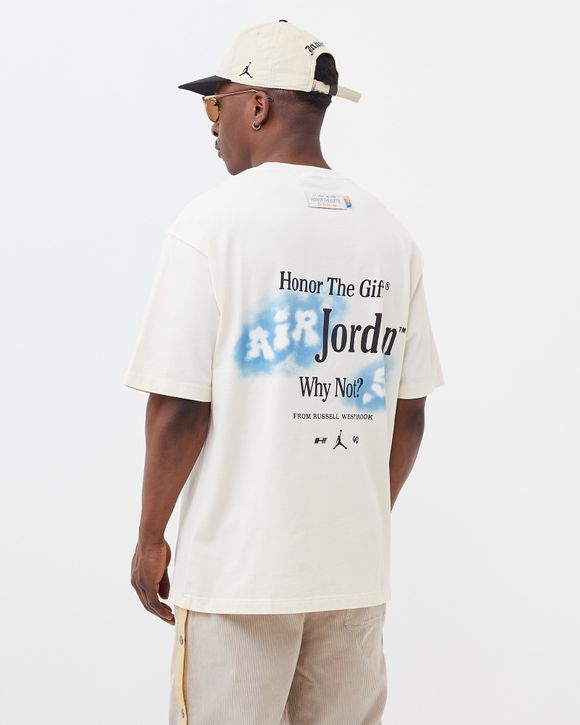 Jordan JORDAN X RUSSELL WESTBROOK X HONOR THE GIFT TEE White PALE IVORY