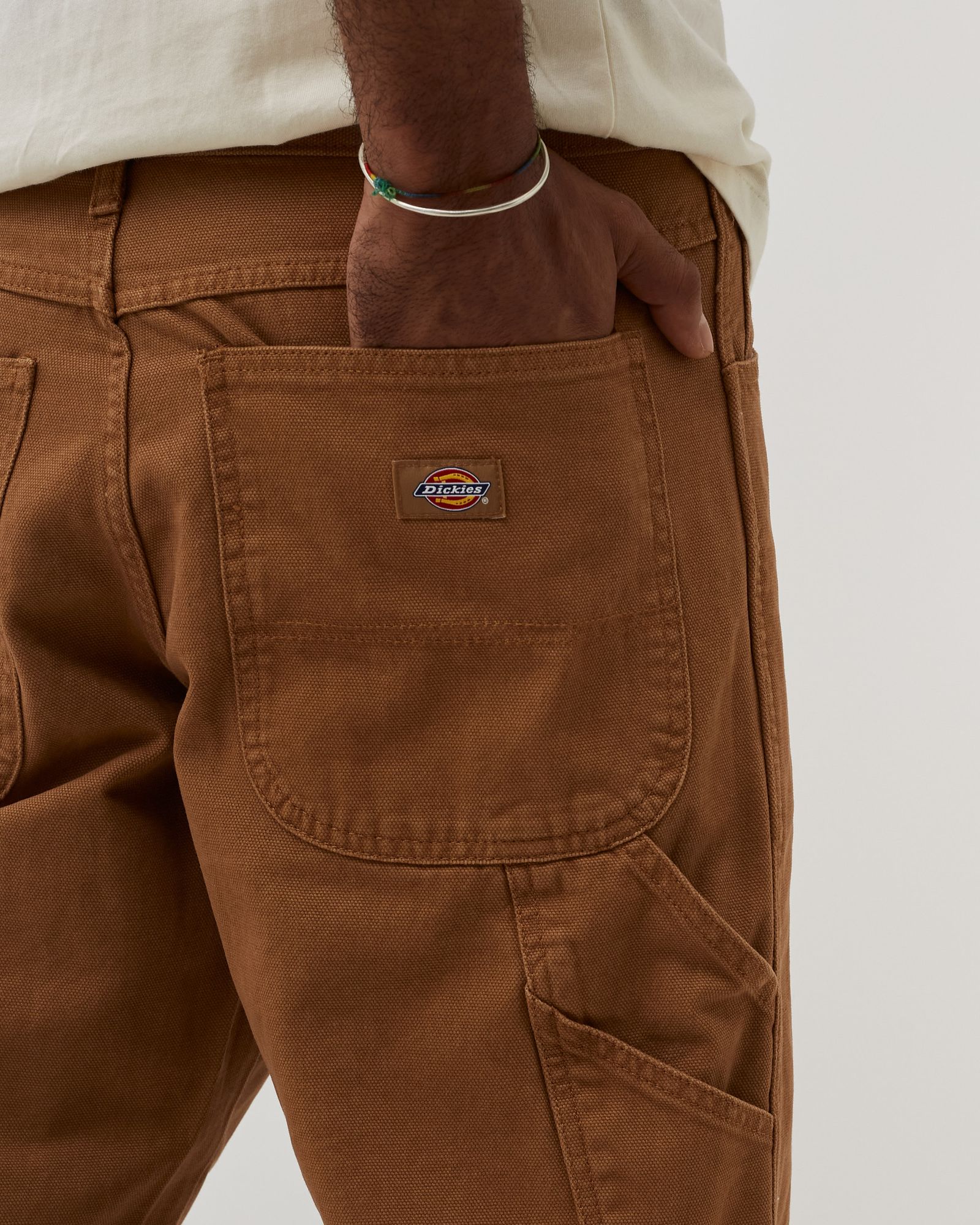 DICKIES DUCK CANVAS CARPENTER PANT SW BROWN DUCK
