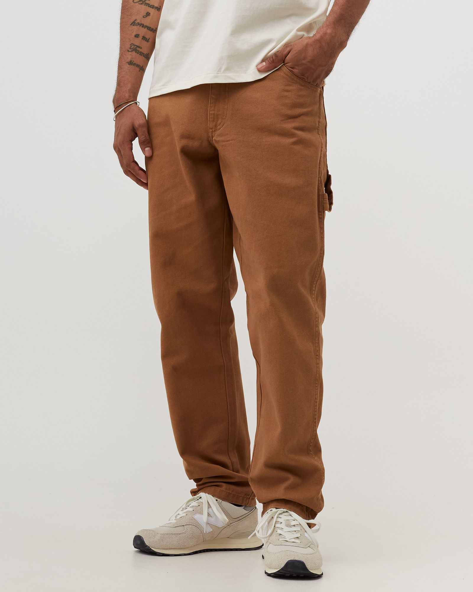 DICKIES DUCK CANVAS CARPENTER PANT SW BROWN DUCK