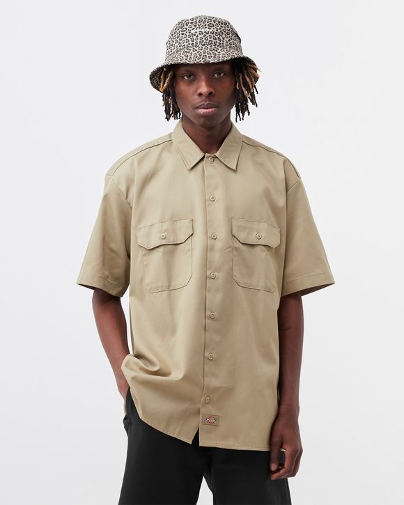 DICKIES WORK SHIRT S/S REC Beige - KHAKI