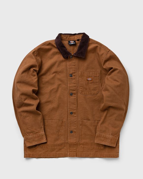 DICKIES DUCK CANVAS UNLINED CHORE COAT Brown - SW BROWN DUCK