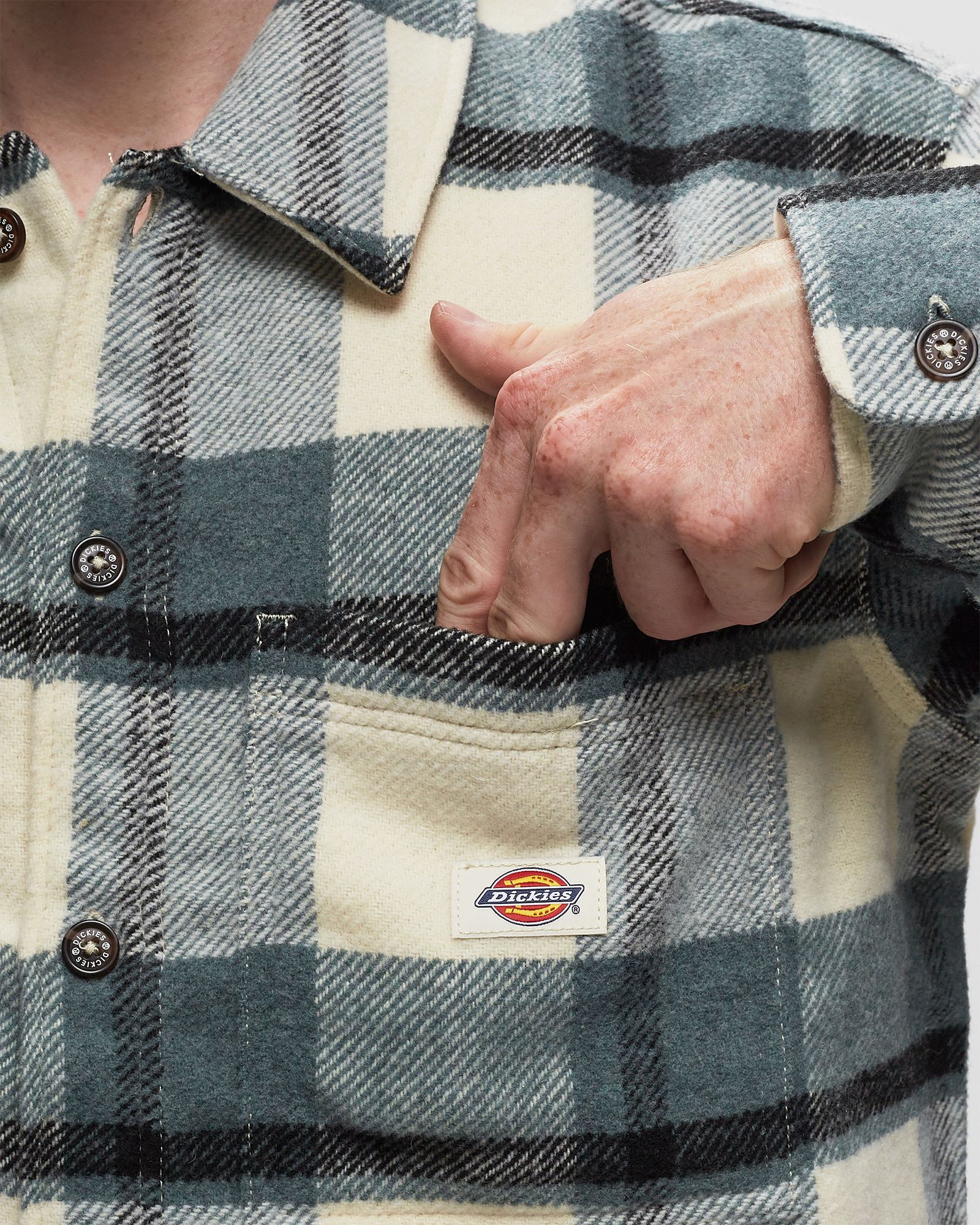 PLAID COALING LS SHIRT