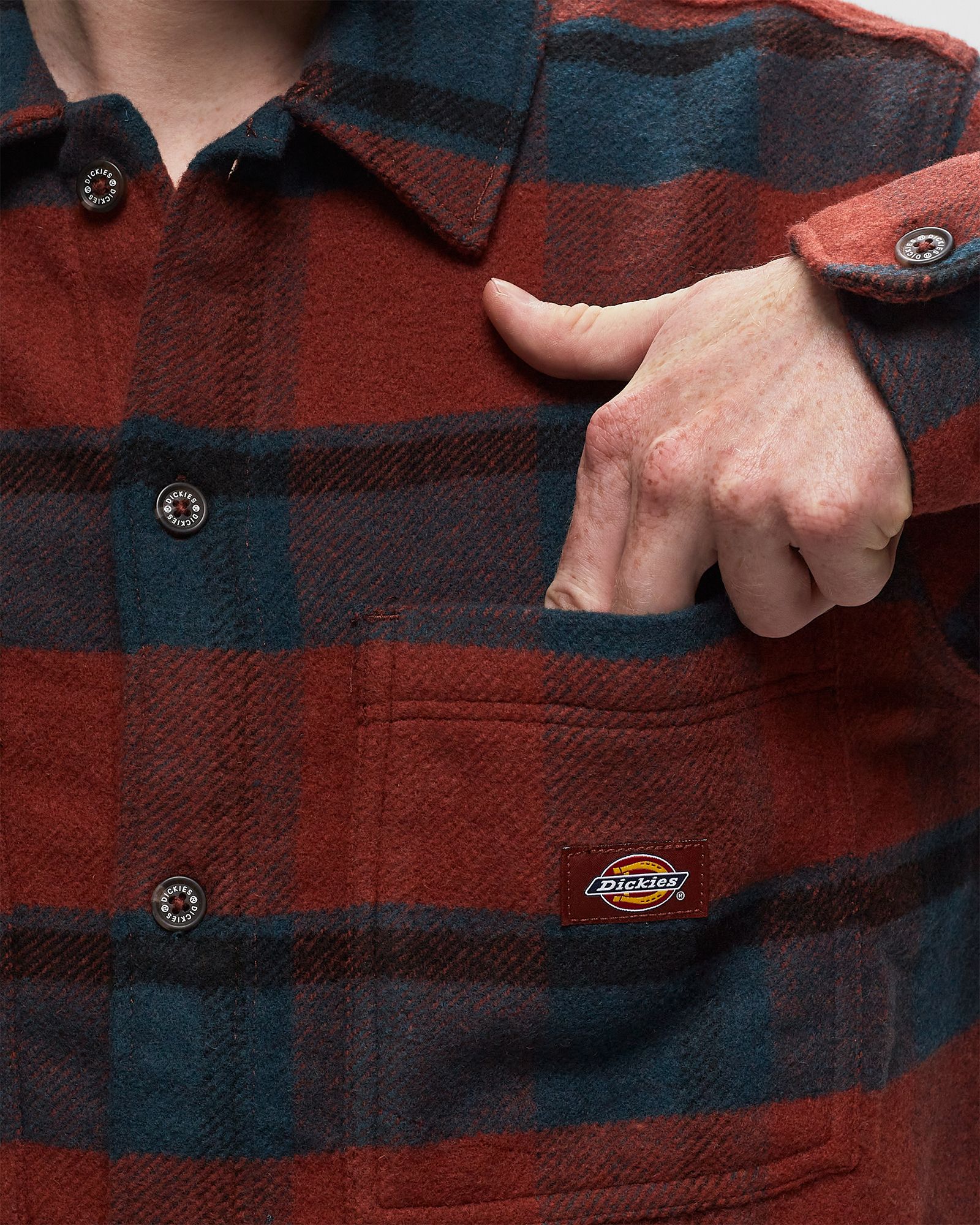 PLAID COALING LS SHIRT