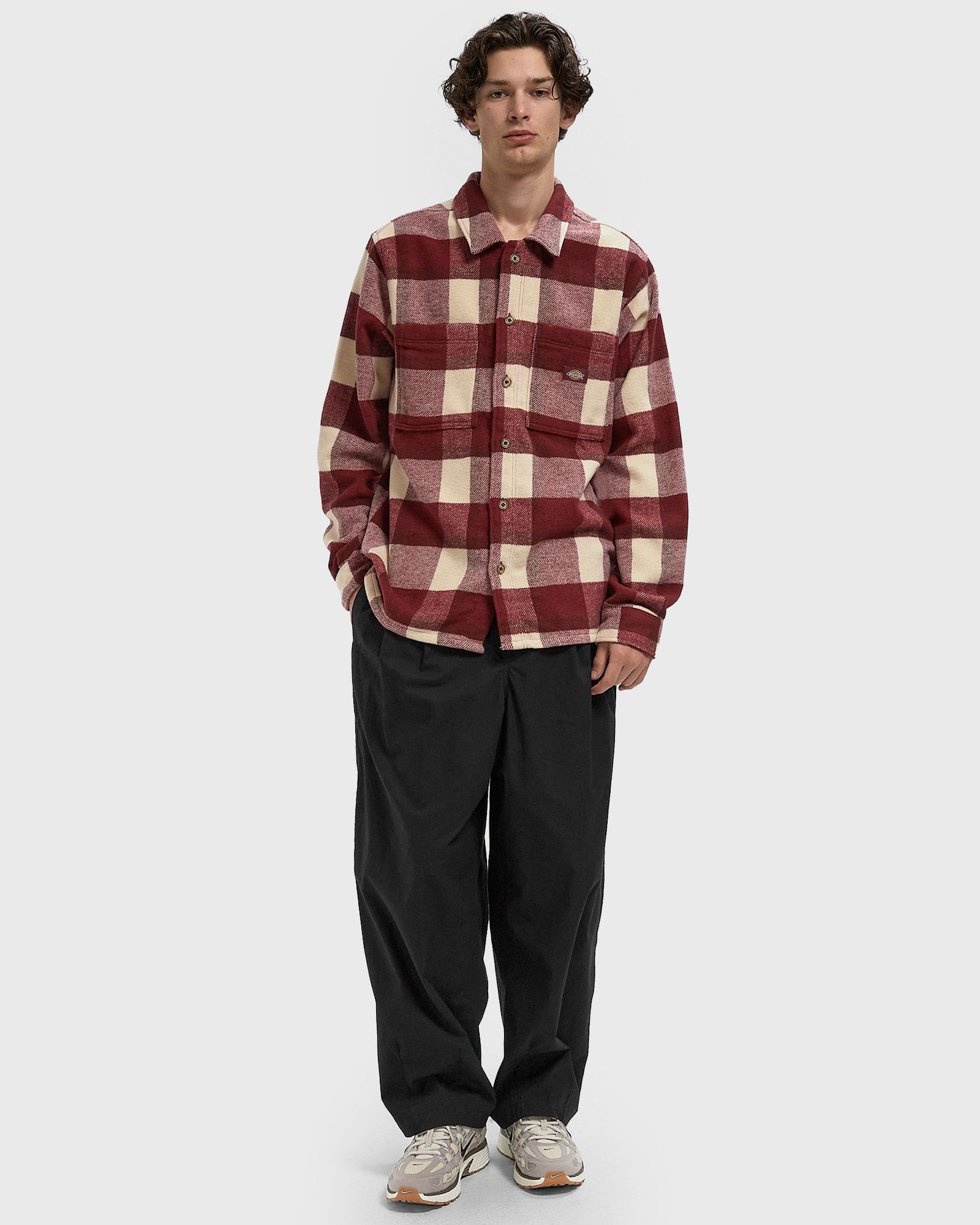 PLAID COALING LS SHIRT