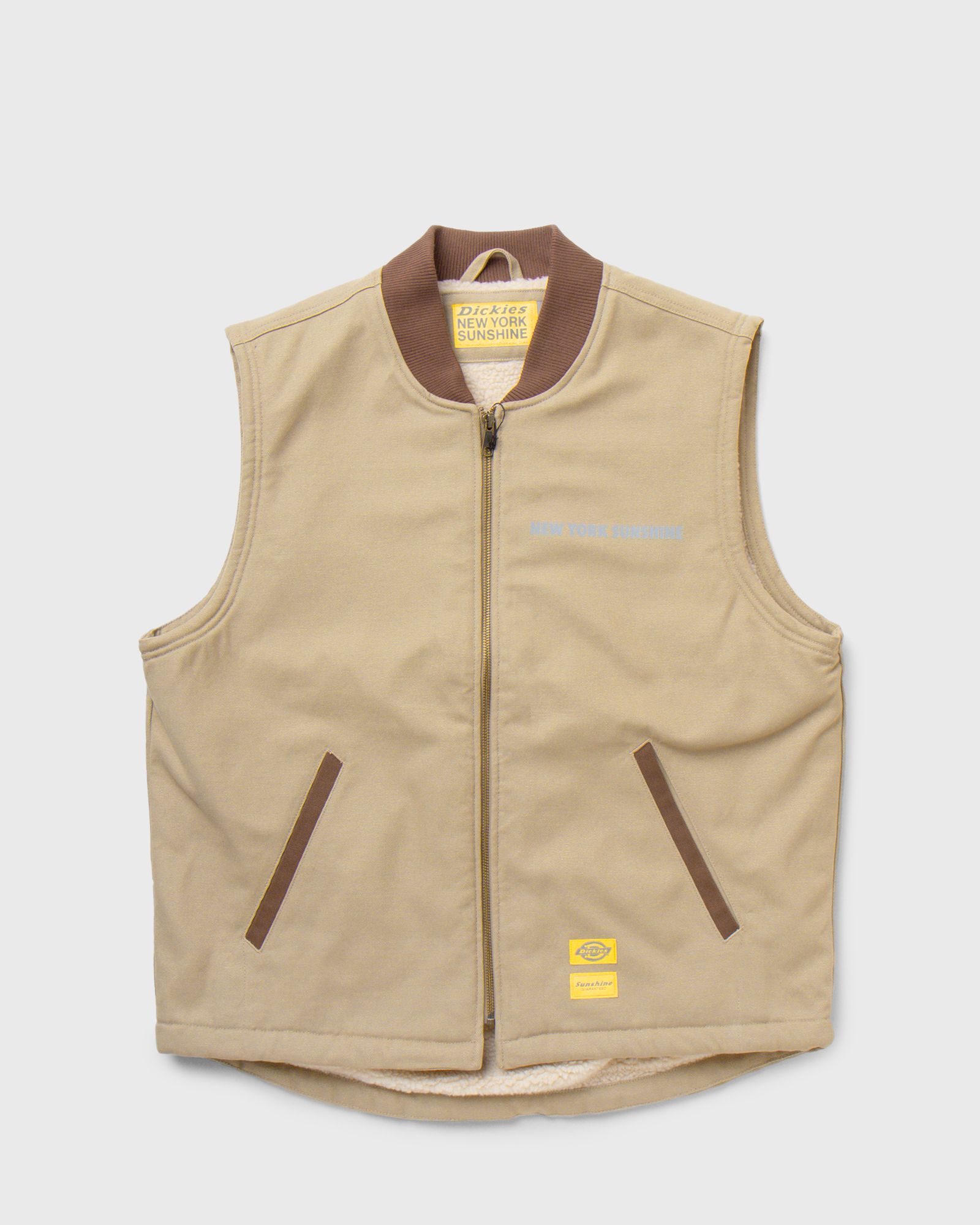 DICKIES x NYS SHERPA LINED DUCK VEST DESERT