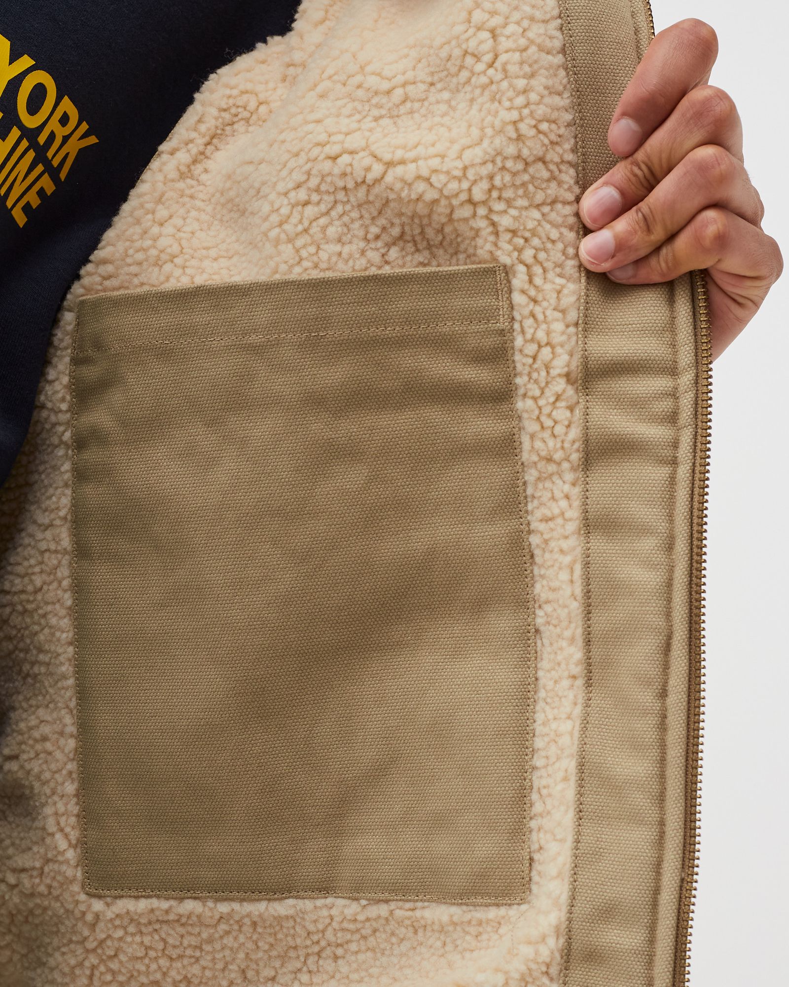 DICKIES x NYS SHERPA LINED DUCK VEST DESERT