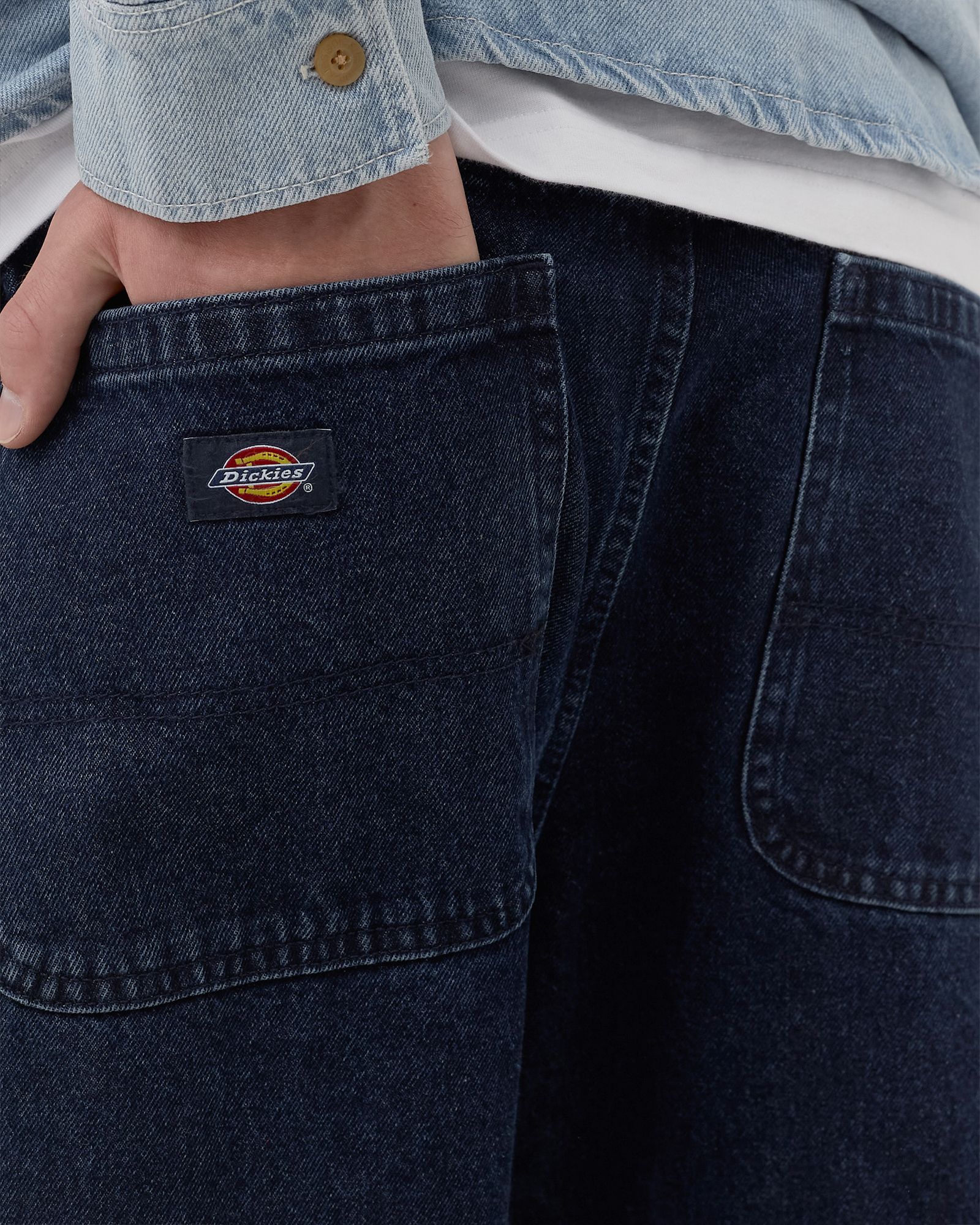 DOUBLE KNEE DENIM PANT