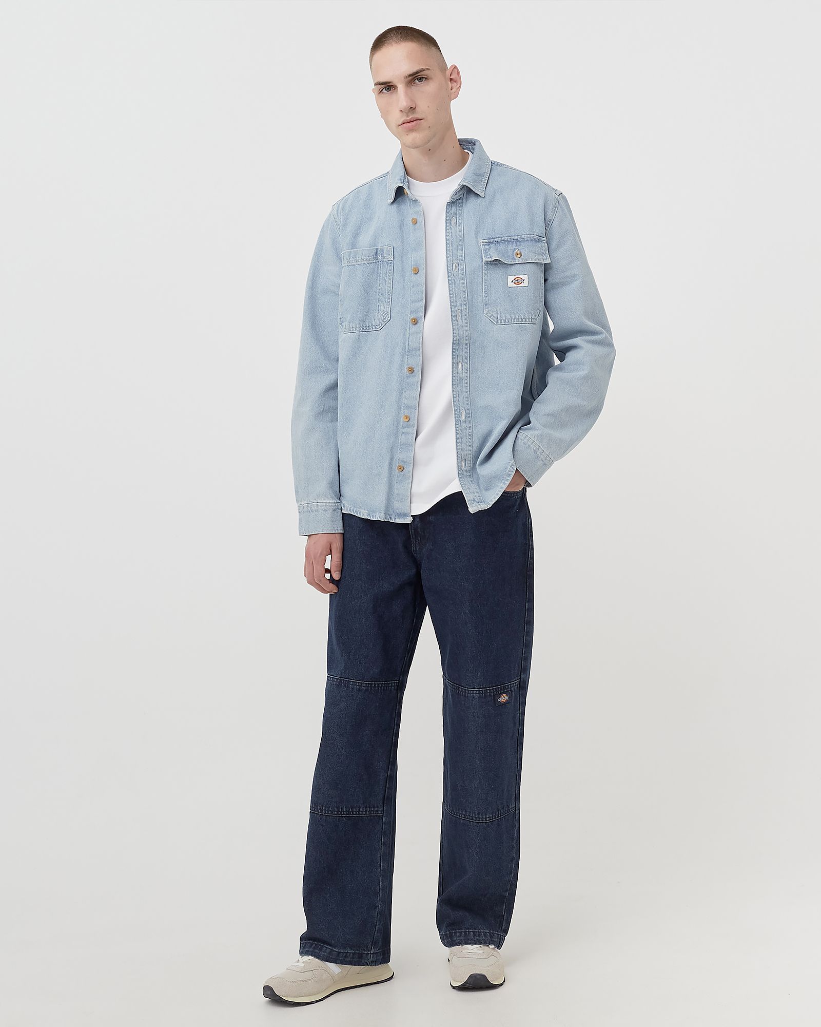 DOUBLE KNEE DENIM PANT