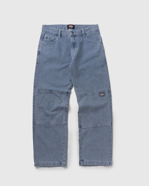 DICKIES DOUBLE KNEE DENIM PANT Blue - LIGHT WASH