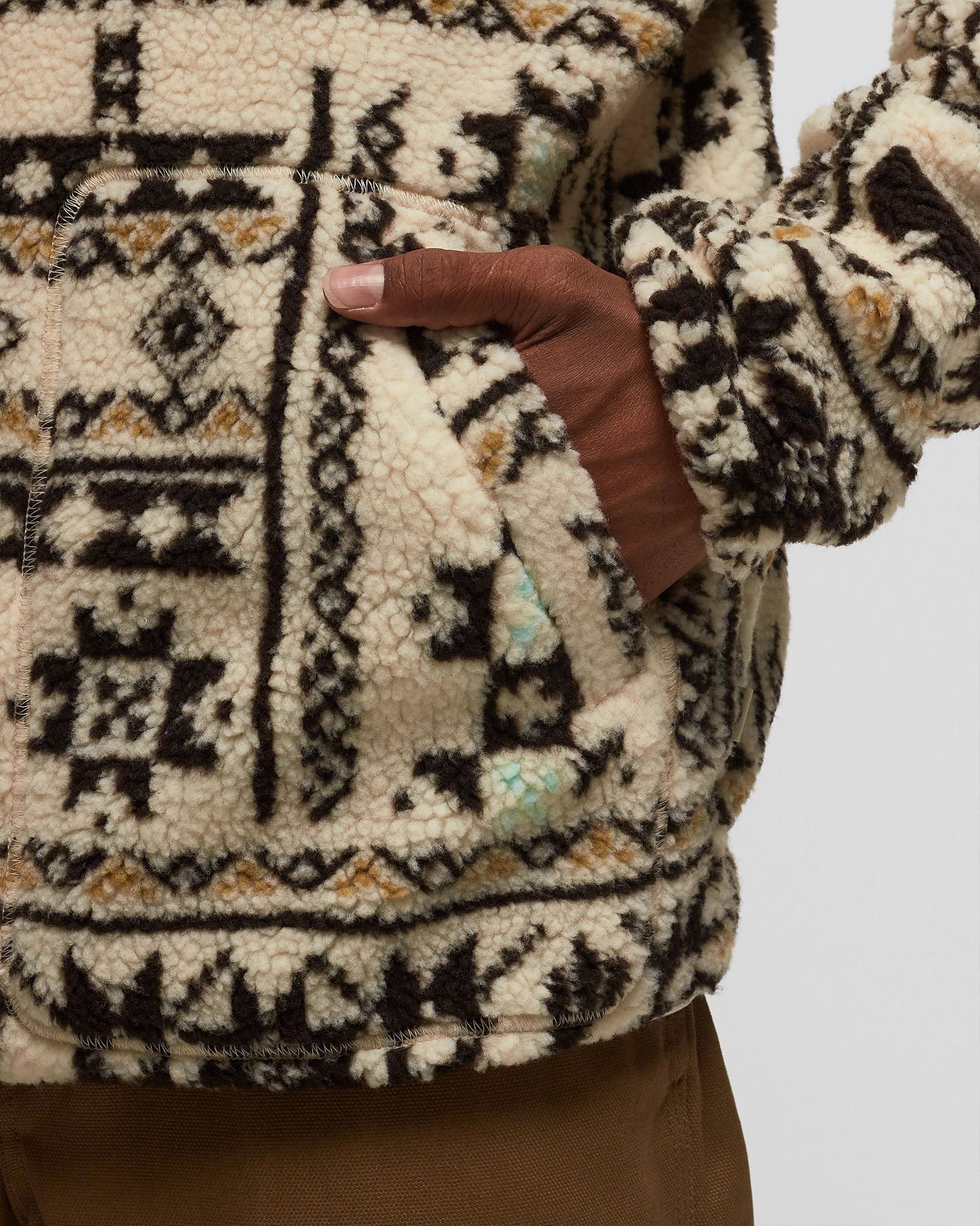 HAYS QUARTER ZIP NORDIC AOP LB