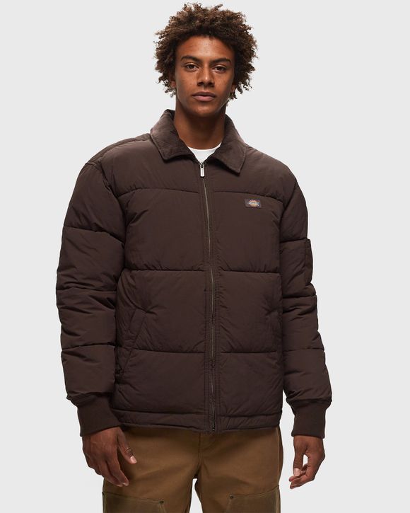 Dickies Braune Puffer Jacke Dickies Alatna Long Puffer Coat Jacket
