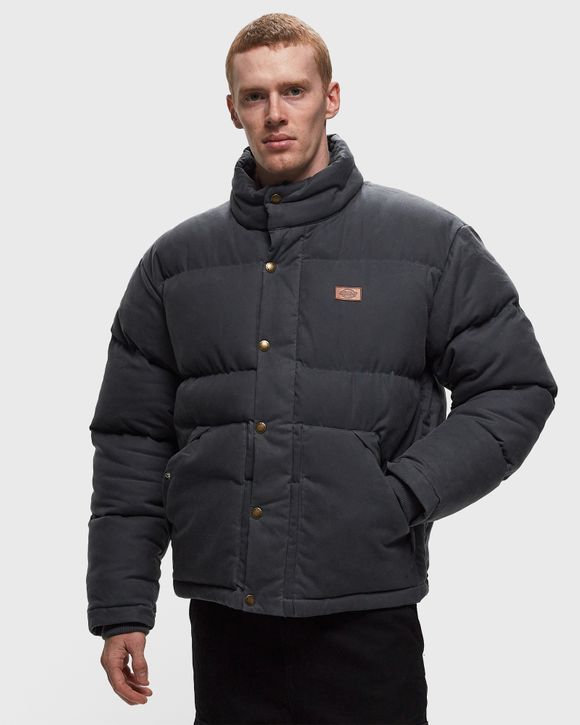 Waxed store puffer jacket