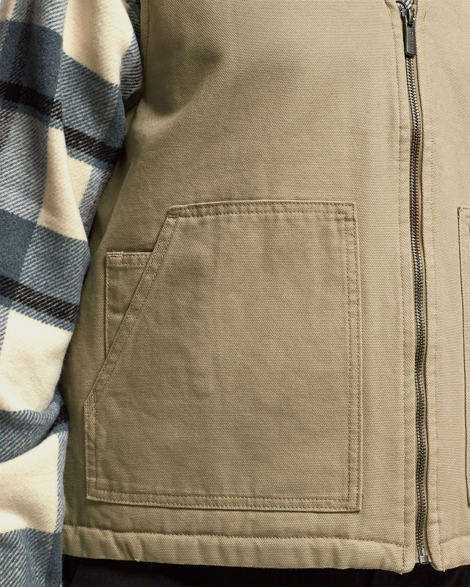 DICKIES DUCK CANVAS SMMR VEST  SW DESERT SAND
