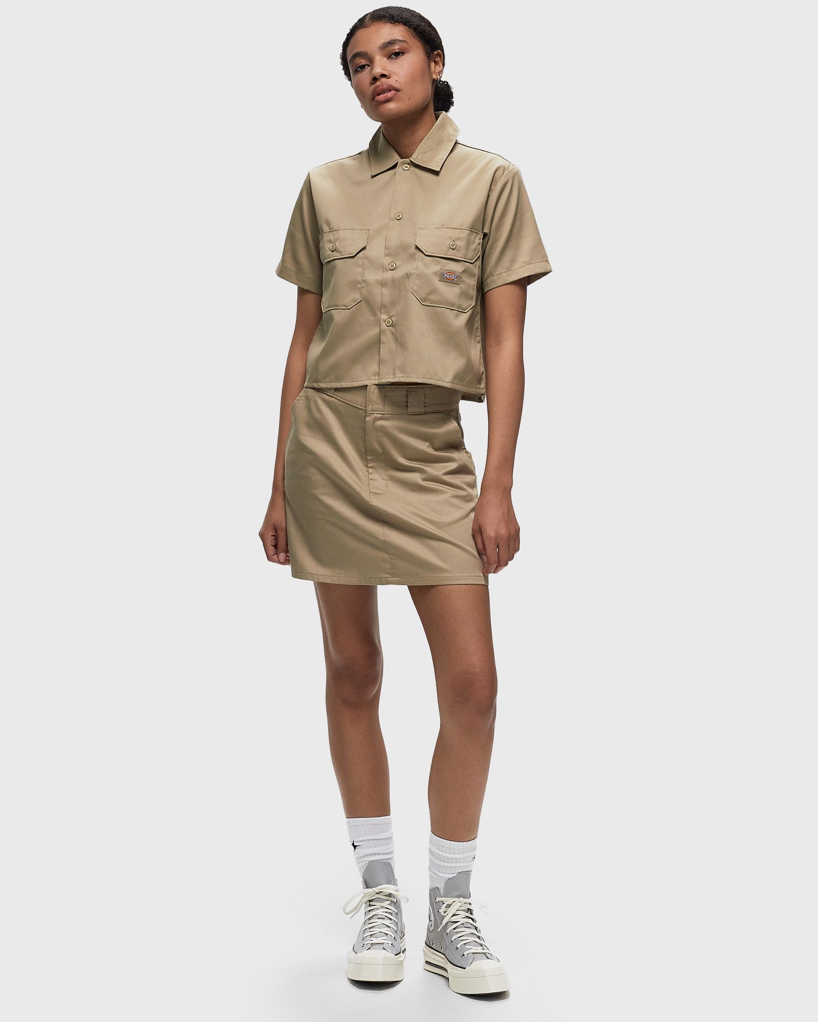 WMNS MULTI POCKET SKIRT KHAKI