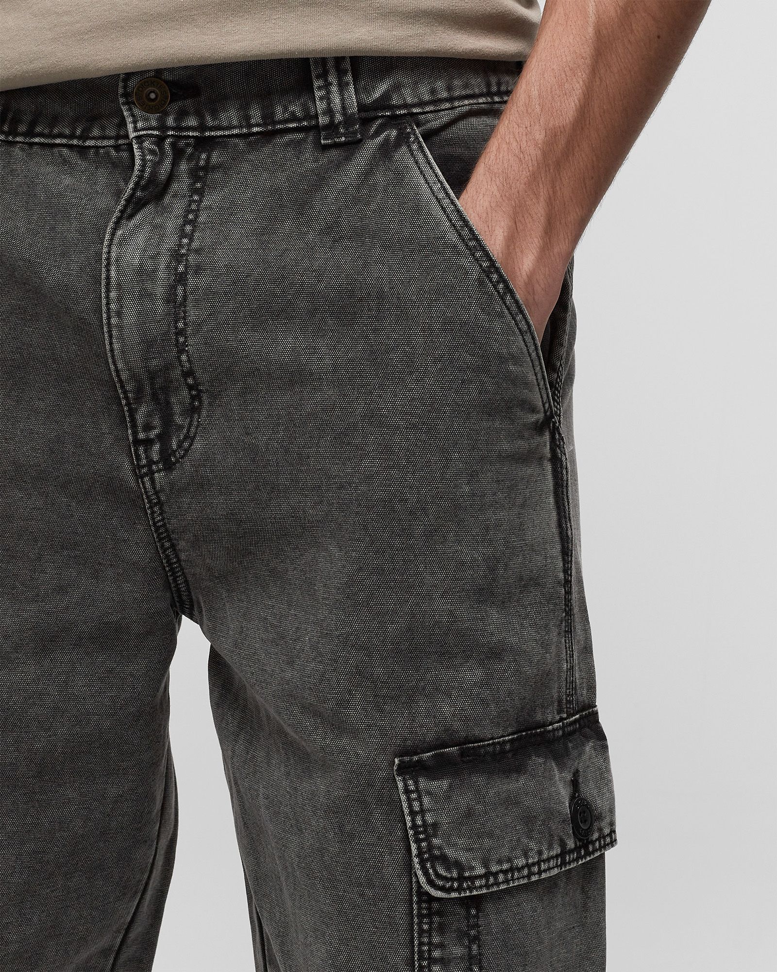 NEWINGTON PANT  DBLE DYE/ACID WASH BLACK