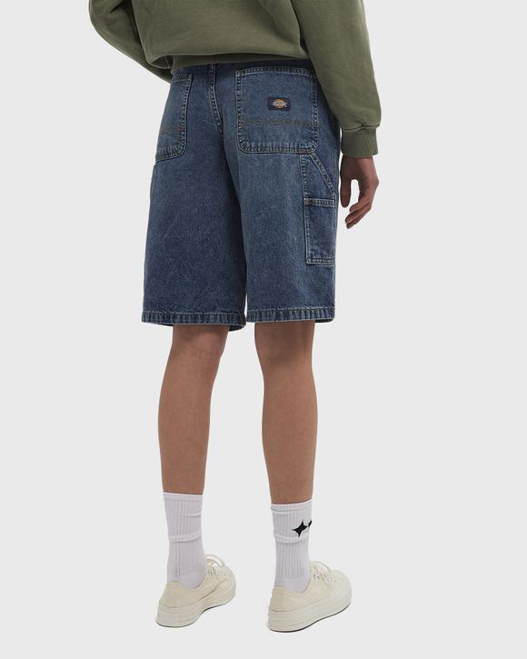【SATIIIZ】Des Carpenter Bermuda Denim Pants Yukil Carpenter Stitch Three-Quarter Bermuda Denim Pants