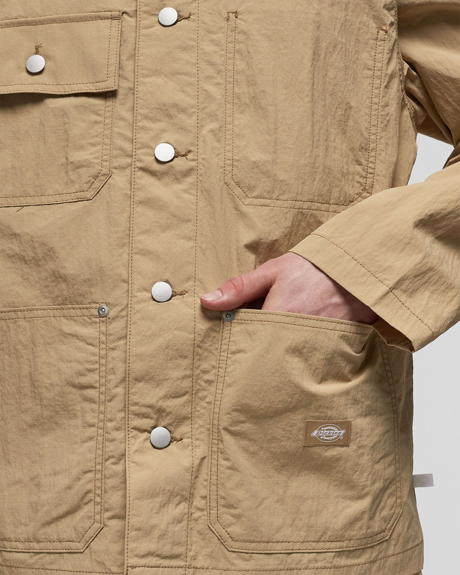 TEXTURE NYLON WORK JACKET