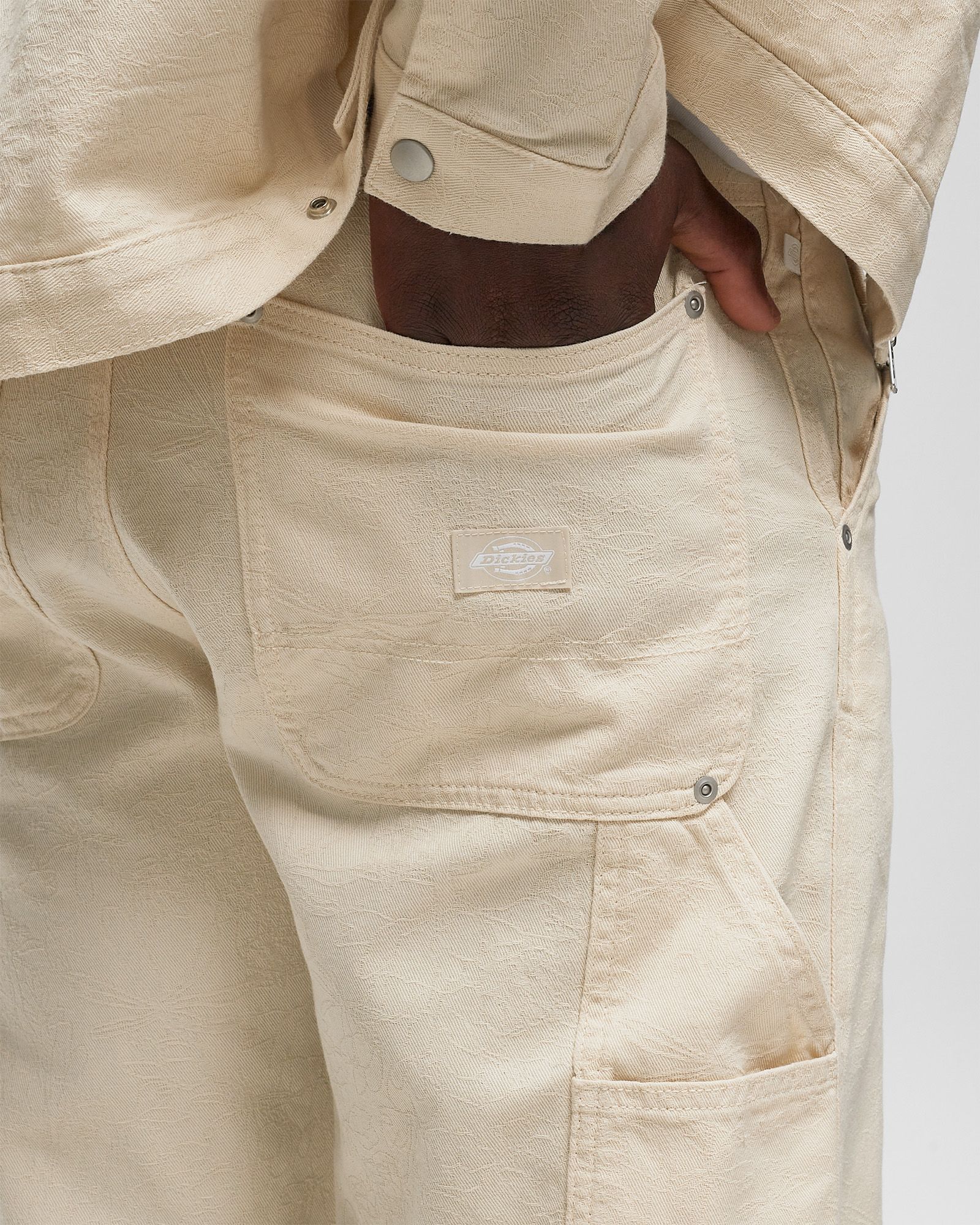 TONAL JACQUARD PAINTERS PANTS