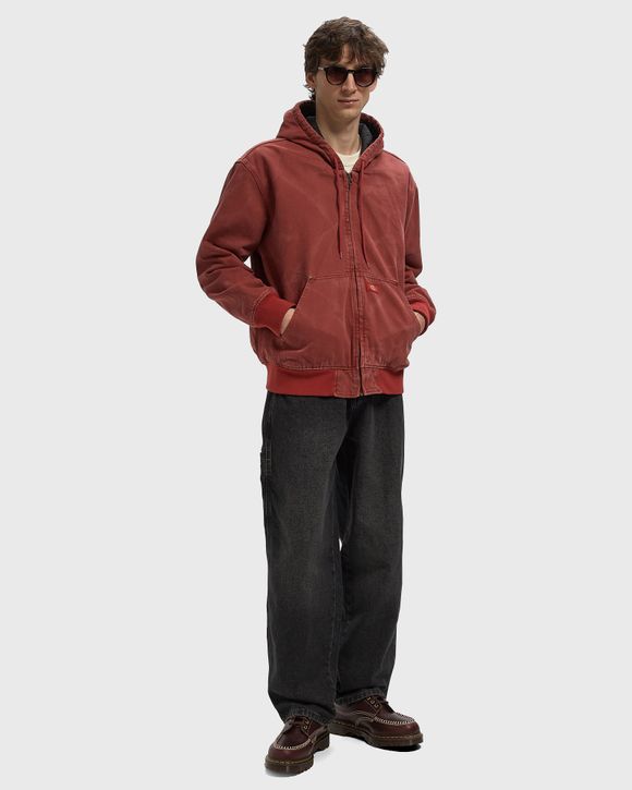 Thumbnail - LINED DENIM HOODED BOMBER