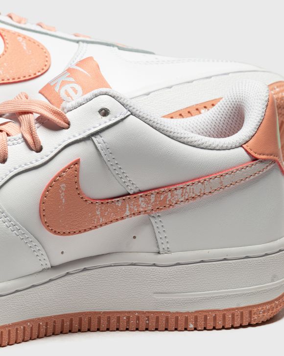 Nike Air Force 1 LV8 (GS) White - WHITE/LT MADDER ROOT-AURA