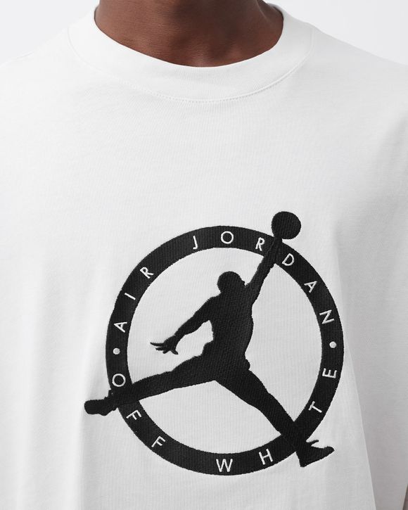 Jordan off discount white tee shirt