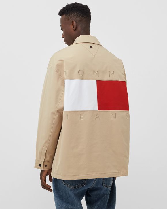 Tommy Jeans FLAG COACH JACKET Brown | BSTN Store