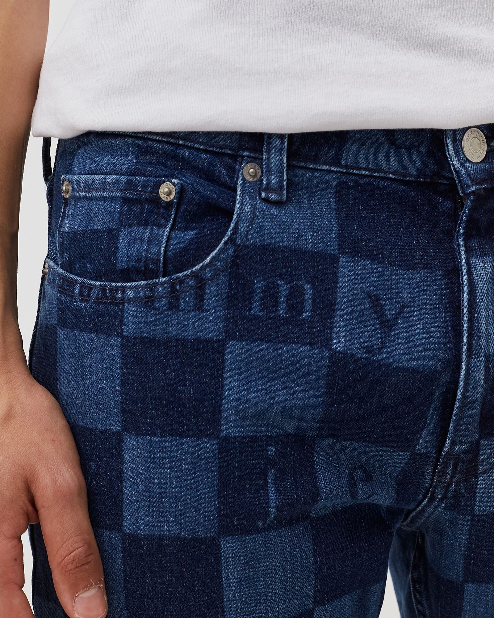 MONOGRAM DENIM PANT