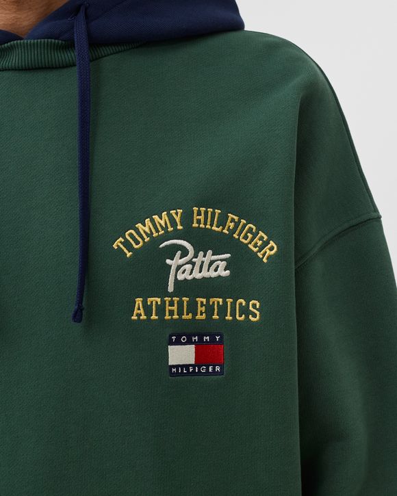 Tommy jeans green hoodie sale