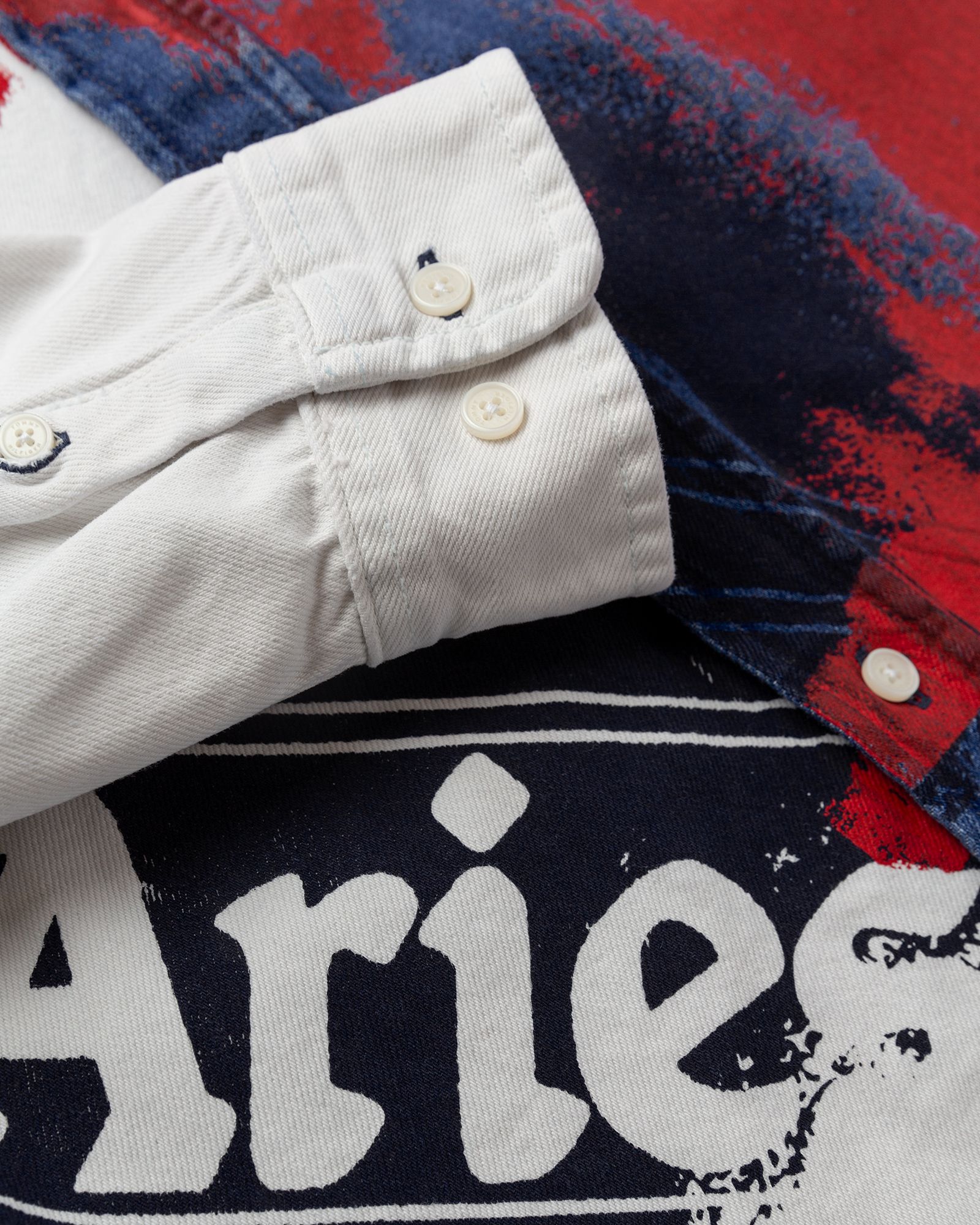 TOMMY X ARIES DENIM FLAG SHIRT