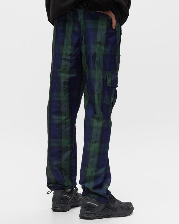 Tommy Jeans TOMMY X AWAKE TRACK PANT CHECK Blue Green Desert Sky