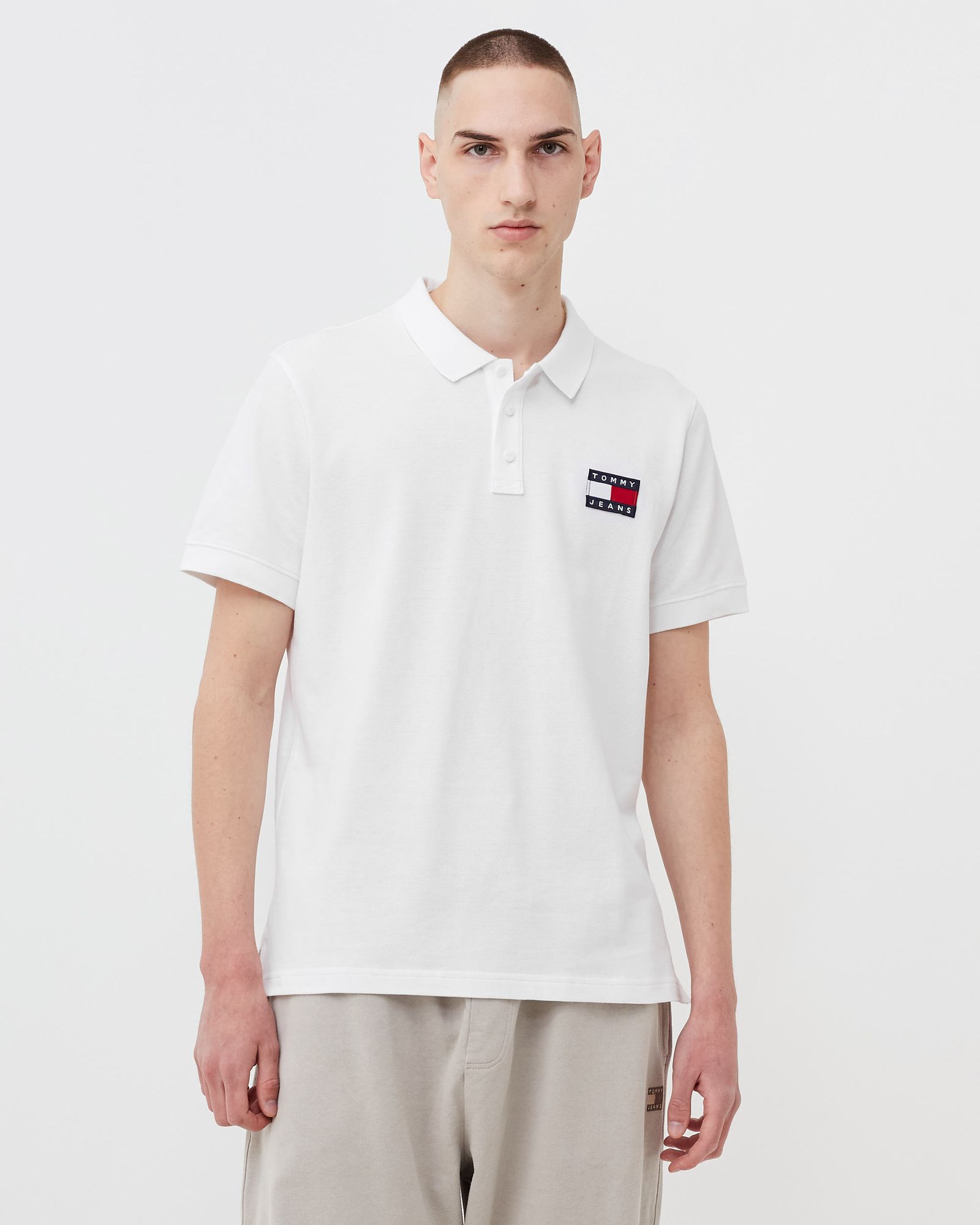 TJM TOMMY BADGE LIGHTWEIGHT POLO