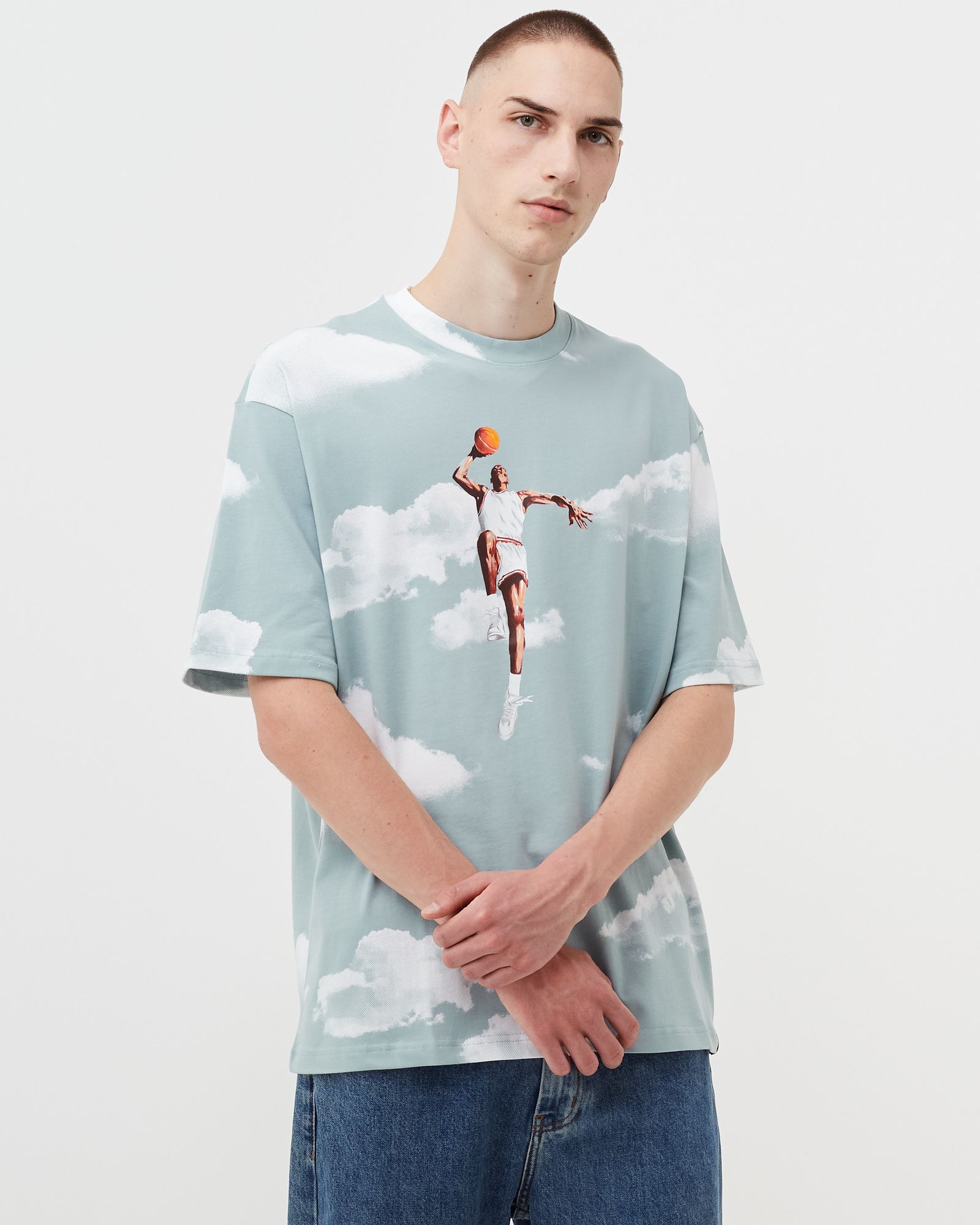 JORDAN STATEMENT 85 PRINTED CREW TEE