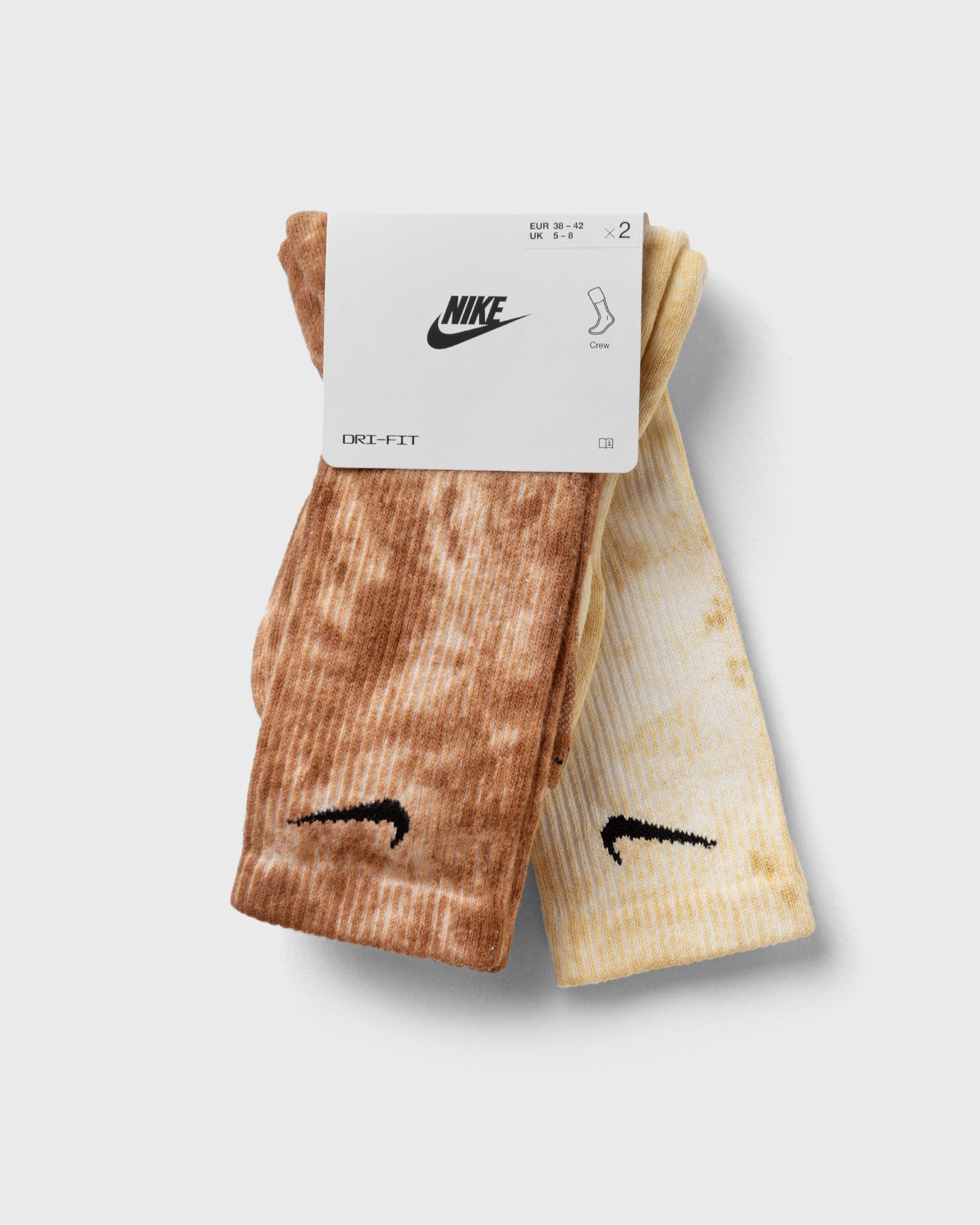 Cushioned Tie-Dye Crew Socks (2 Pairs)