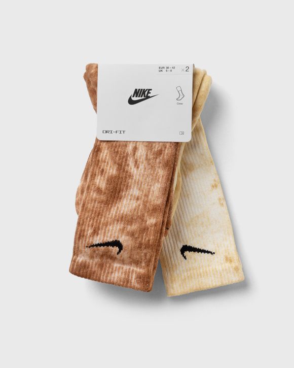 Cushioned Tie-Dye Crew Socks (2 Pairs)