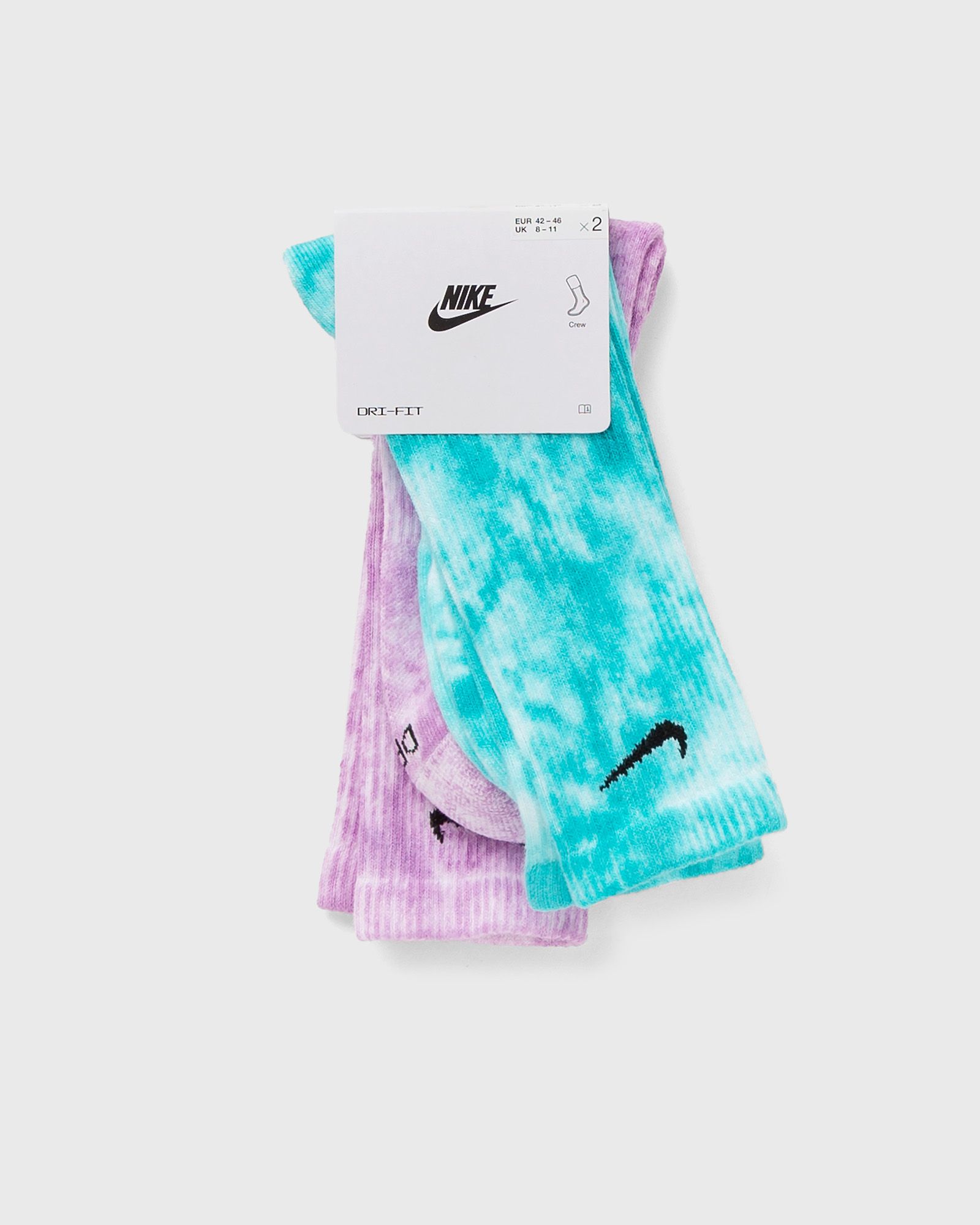 Everyday Plus Cushioned Tie-Dye Crew Socks (2 Pairs)