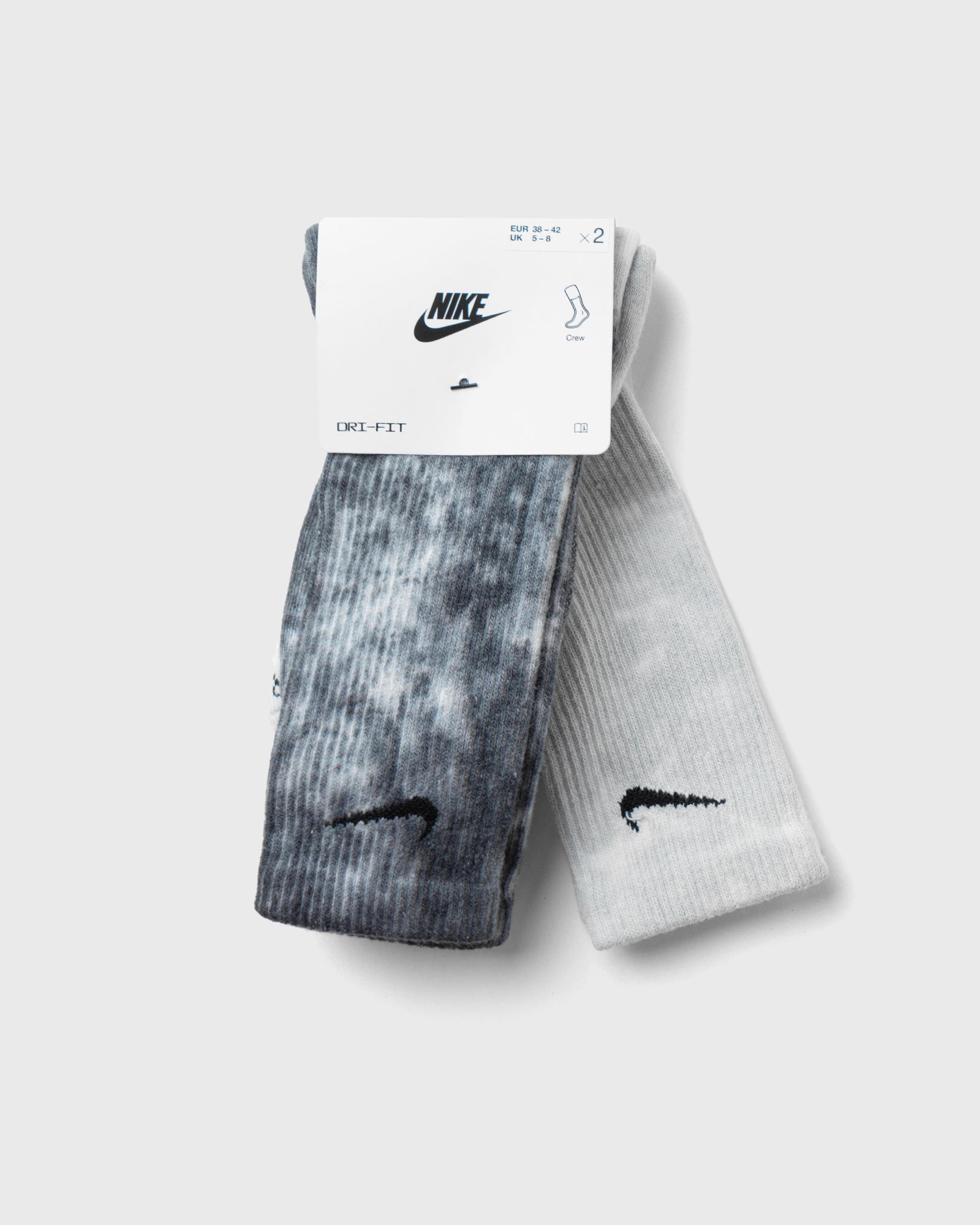 Cushioned Tie-Dye Crew Socks (2 Pairs)