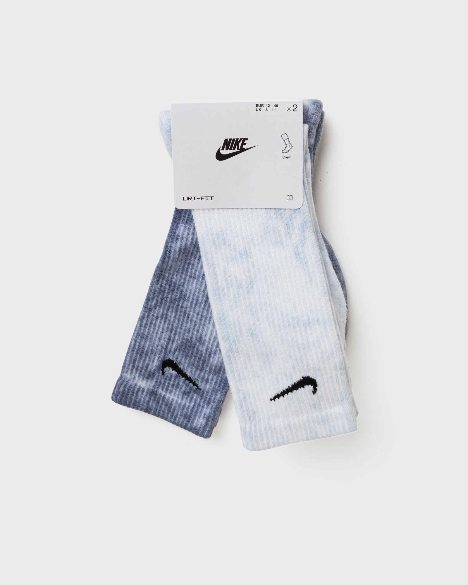 Everyday Plus Cushioned Tie-Dye Crew Socks (2 Pairs)