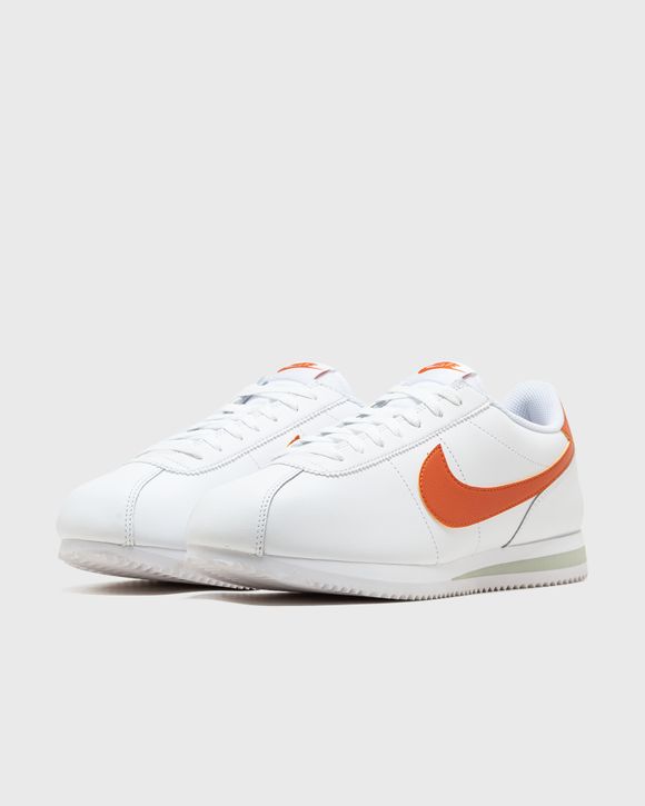 NIKE CORTEZ BASIC LEATHER (WHITE/BLACK/TEAM ORANGE)