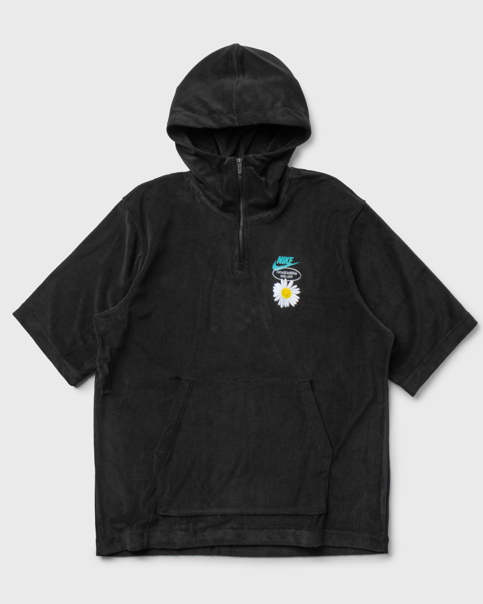 Short-Sleeve Hooded Top